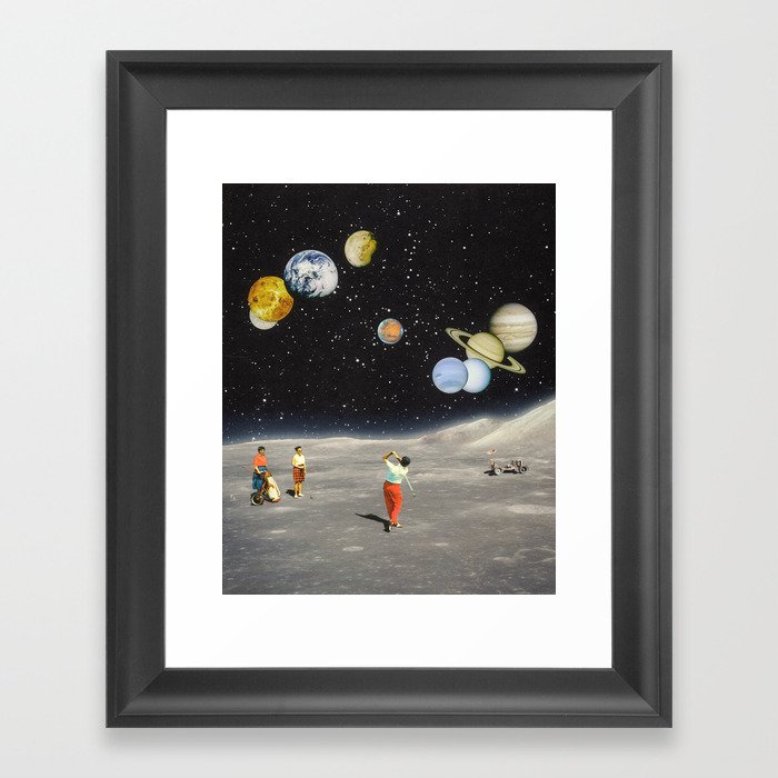 Cosmic Golf Framed Art Print