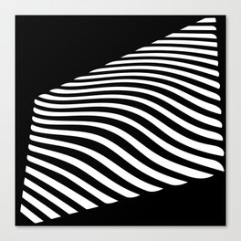 Waves Lines In The Horizon Canvas Print