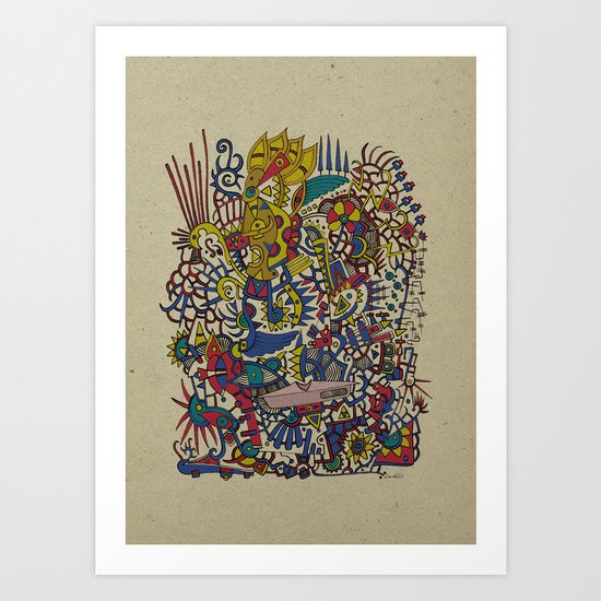 - romantic summer - Art Print