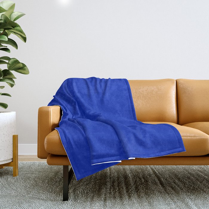 ROYAL BLUE solid color  Throw Blanket