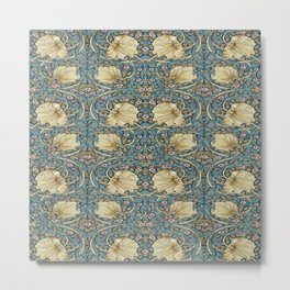 William Morris Pimpernel patterns,No,01. Metal Print