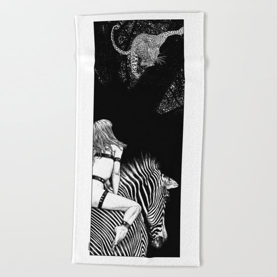 asc 705 - La cavalière Mang (Do you see what I see?) Beach Towel