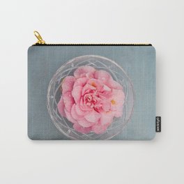 Camellia in glass bowl Carry-All Pouch