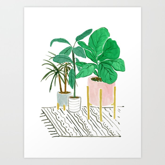 Apartment plants Art Print