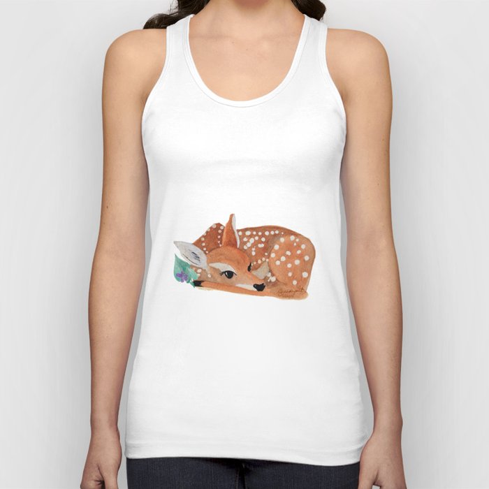 Sleeping Fawn  Tank Top