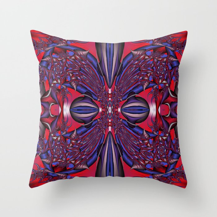twisted abstract cross Throw Pillow