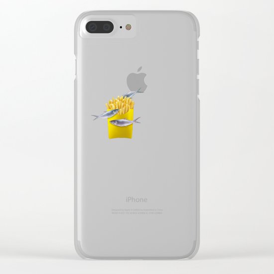 fish and chips Clear iPhone Case