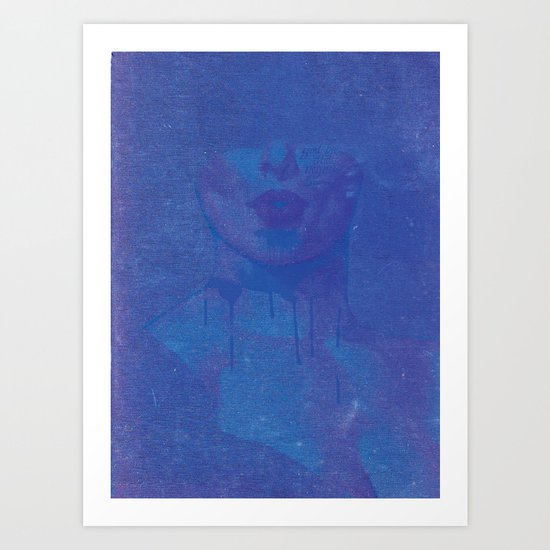 Blue Art Print