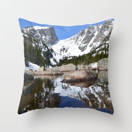 Dream Lake Reflections Throw Pillow