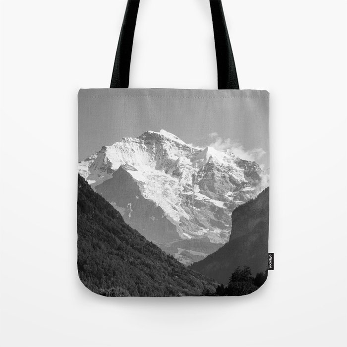 BW Post Card to Swiss Tote Bag