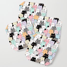 Colorful Multi Cat Coaster