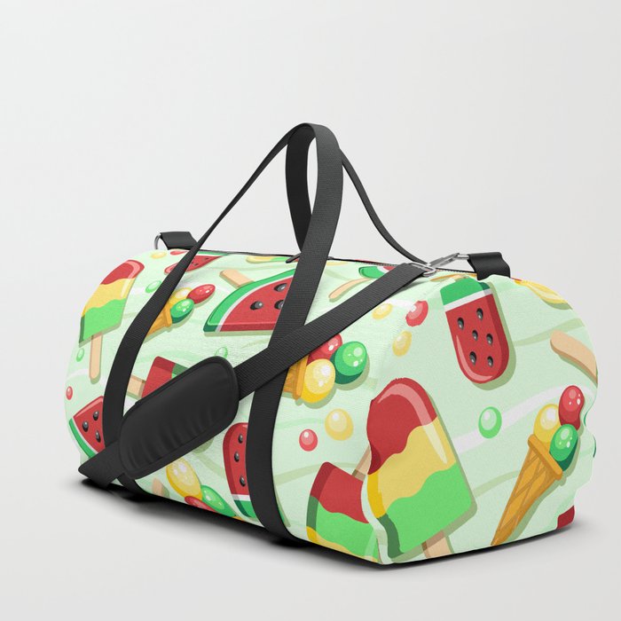 Ice Cream Fruity Juicy and Fresh Summer Pattern Duffle Bag