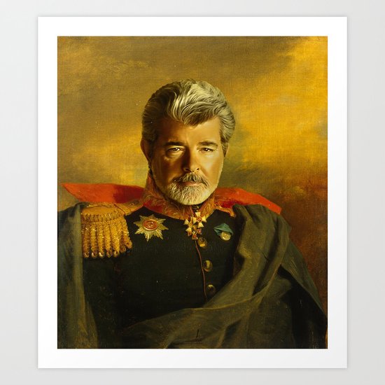 George Lucas - replaceface Art Print