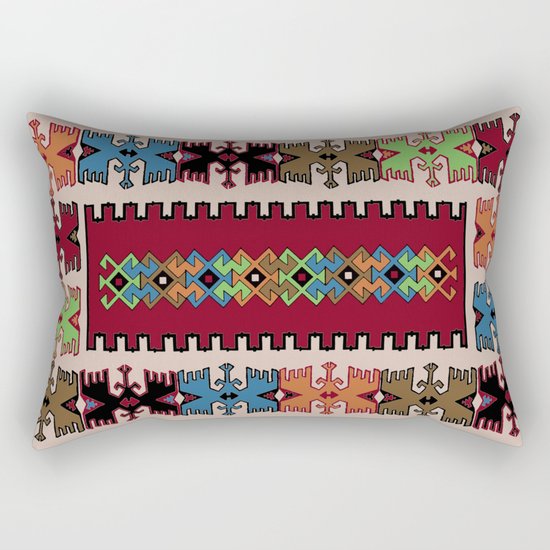 Kilim pattern 026 Rectangular Pillow