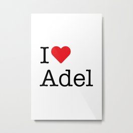I Heart Adel, IA Metal Print