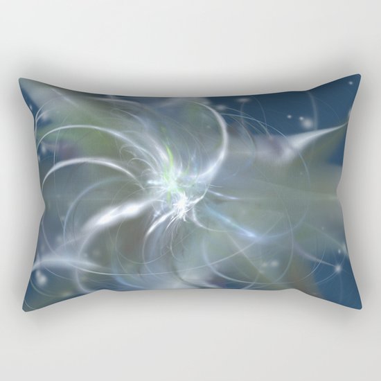 Snowstorm in Abstract Rectangular Pillow