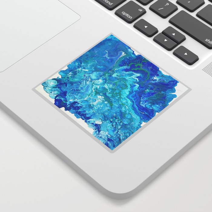 Aqua Ocean Blue Sticker