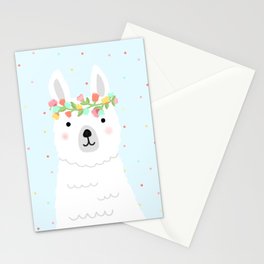 l is for llama Stationery Card
