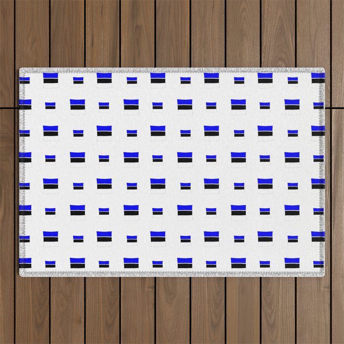Flag of estonia 4- Outdoor Rug