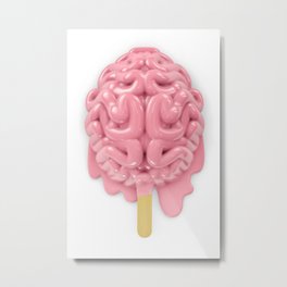 Popsicle brain melting Metal Print