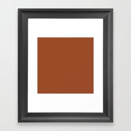 Hamburger Brown Framed Art Print