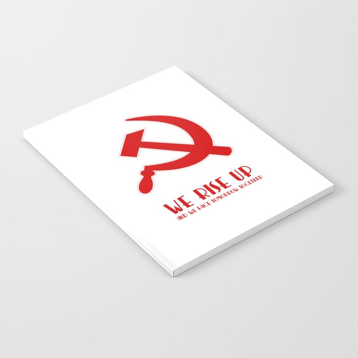 We rise up hammer and sickle protest Notebook