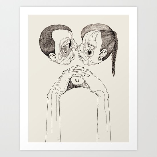 'Us & Them' Art Print