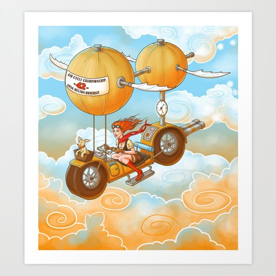 Air Cycle Championship 1916 Art Print