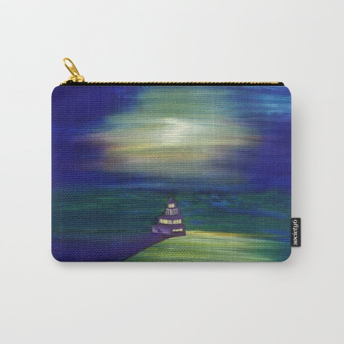 Manitowoc Harbor by Moonlight Carry-All Pouch
