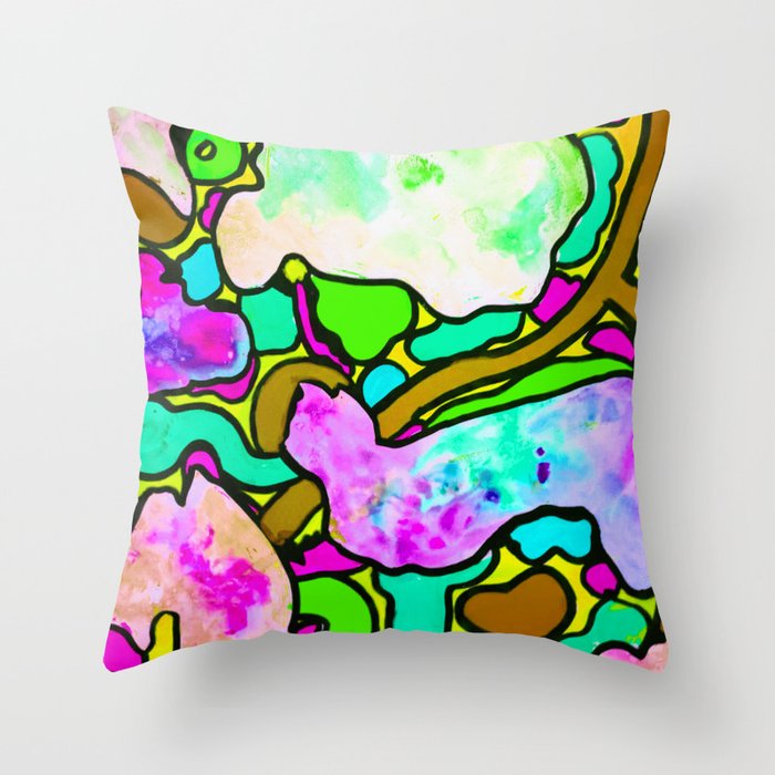 abstract 4 Throw Pillow