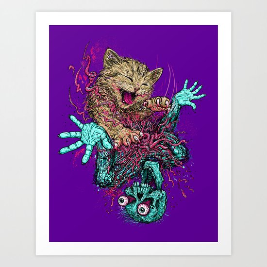 Zombie Nomz Art Print