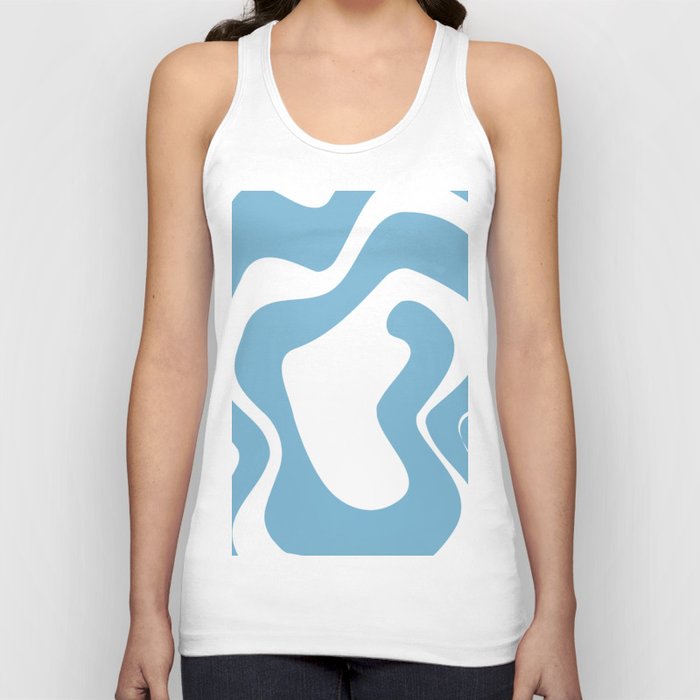 Baby blue abstract Tank Top