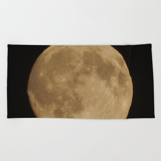 Full Moon Beach Towel