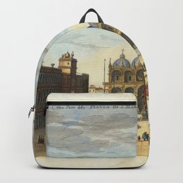 L'Altea Parte della Piazza S. Marco Di Venetia Backpack | Vintage, Retro, History, Aesthetic, Lithograph, Poster, Old, Design, Antique, Art 