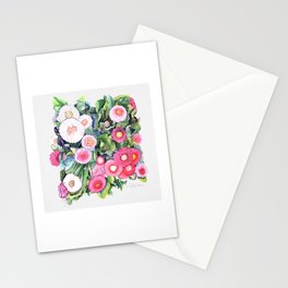 prettypink flowers Stationery Cards