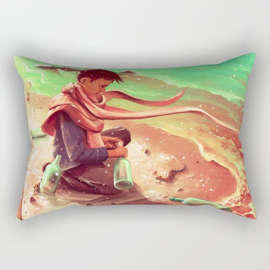 Long Message Service Rectangular Pillow
