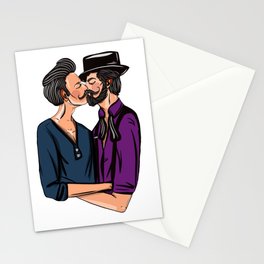 One Mustache or Two? Stationery Cards