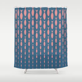 washing fishes Shower Curtain