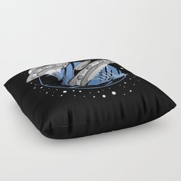 Universe UFO Flying Saucers Floor Pillow