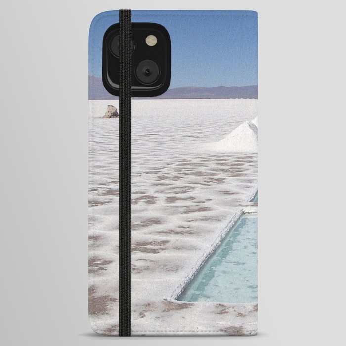 Argentina Photography - Salinas Grandes Under The Blue Sky iPhone Wallet Case