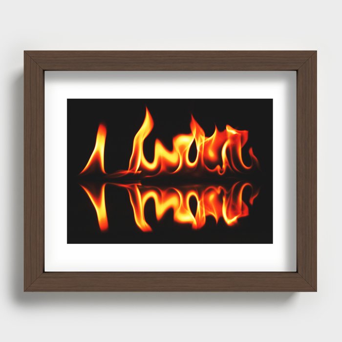 fire 1 Recessed Framed Print