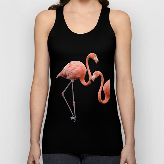 Flamingo Contrast #society6 #decor #buyart Unisex Tank Top