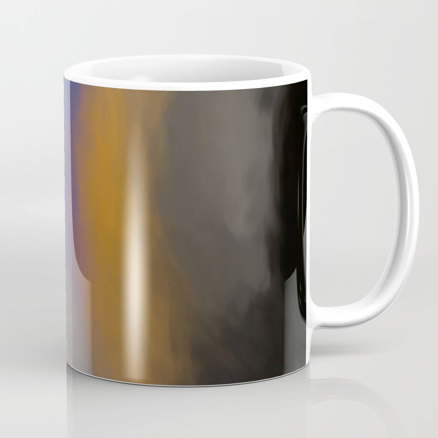 Abstract Touch Of Colors Like Painted On Canvas Coffee Mug By