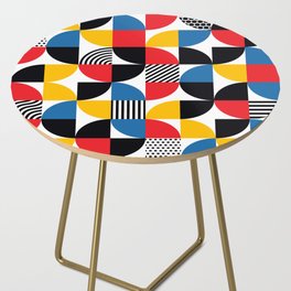 Minimalist Memphis Bauhaus Geometric Art Side Table