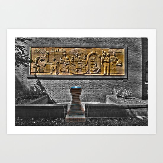 She was the best listener Art Print