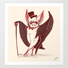 Bat Astaire Art Print