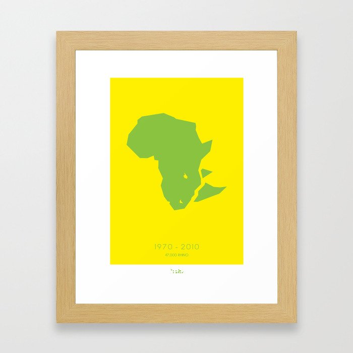 47000 Rhinos Framed Art Print