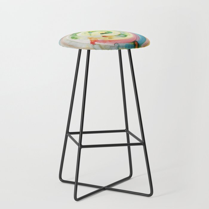 Miami Beach Watercolor 4 Bar Stool By Anoellejay Society6 Miami Beach Watercolor 4 Bar Stool