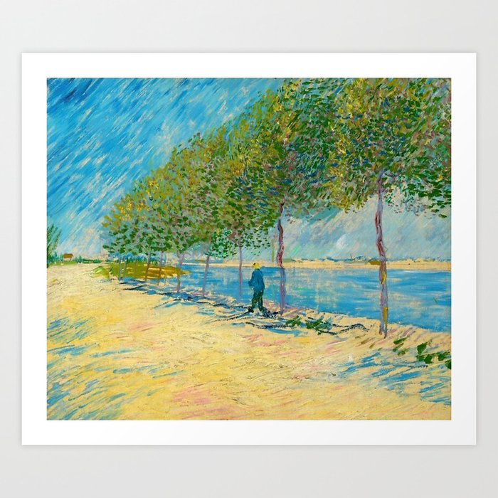 Vincent van Gogh By the Seine, 1887  Art Print