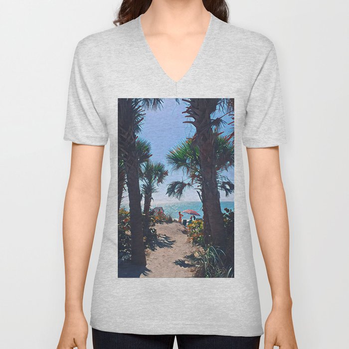 Beach Dayz V Neck T Shirt